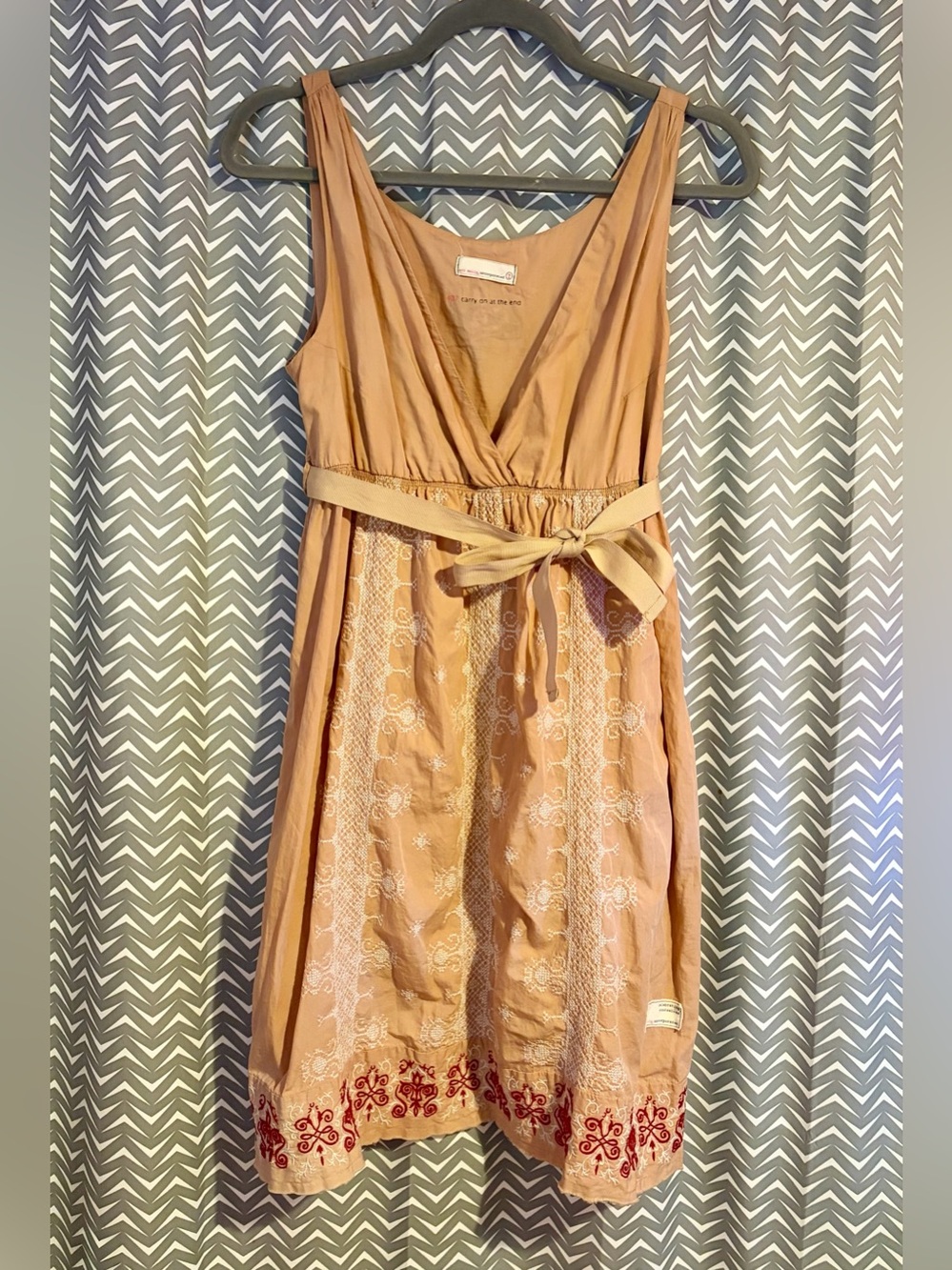 Odd Molly | Sleeveless Embroidered Boho Dress, size 1 (Small)